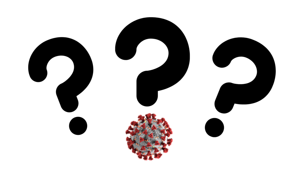 A series of question marks.