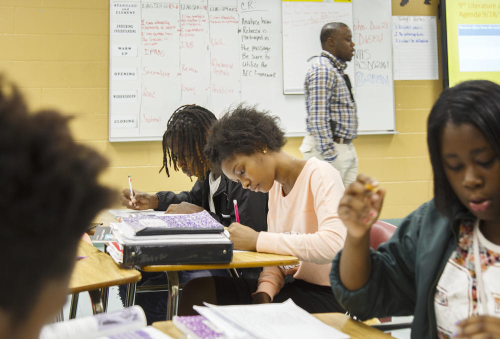 Students at Macon's Northeast High School