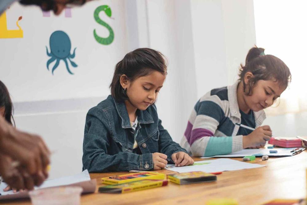 Students in classroom.