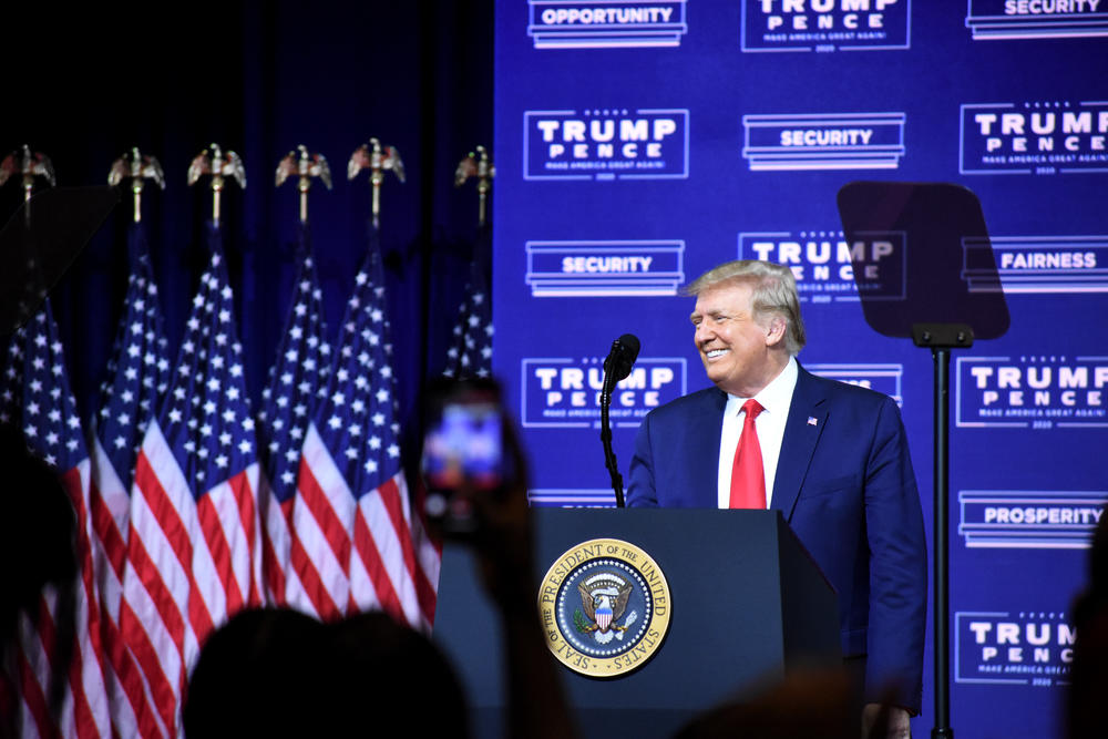 President Donald J. Trump speaks in Cobb County about his Black empowerment plan.