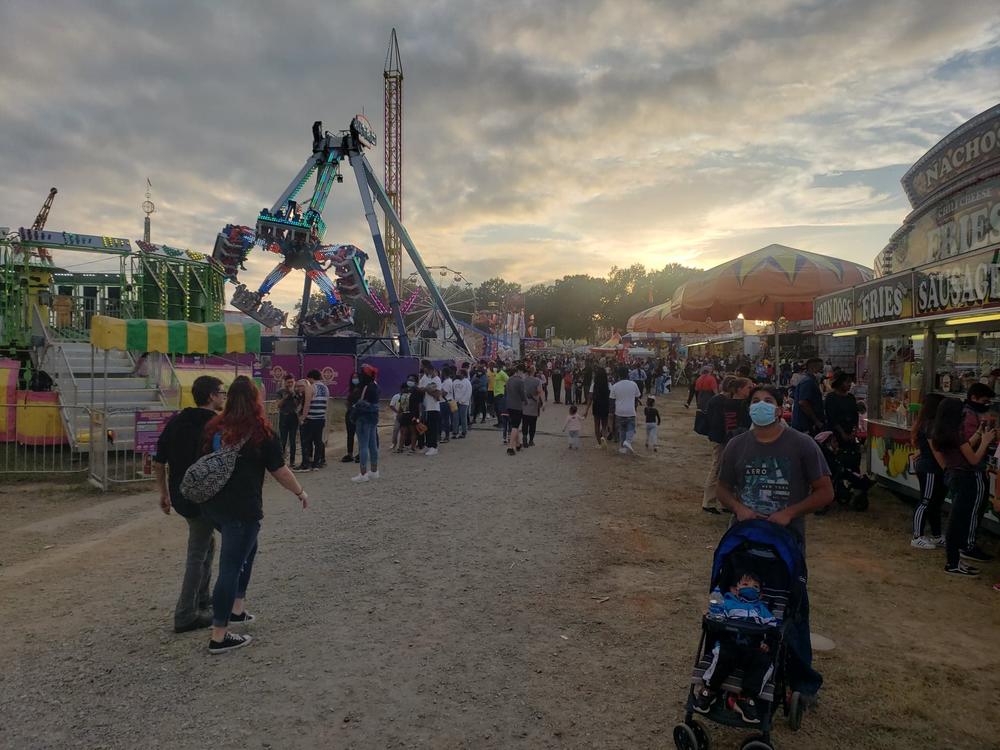 Crowds attend the 2020 Georgia State Fair.