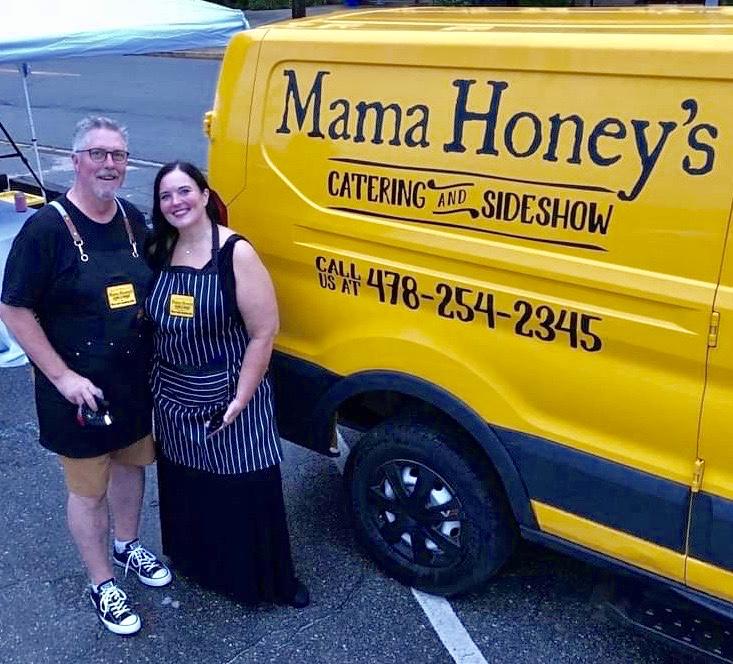 Chef Robert Fisher and his partner Michelle Perritt catered a recent event at Historic Macon Foundation’s new location in the old fire station at Third and Oglethorpe streets.