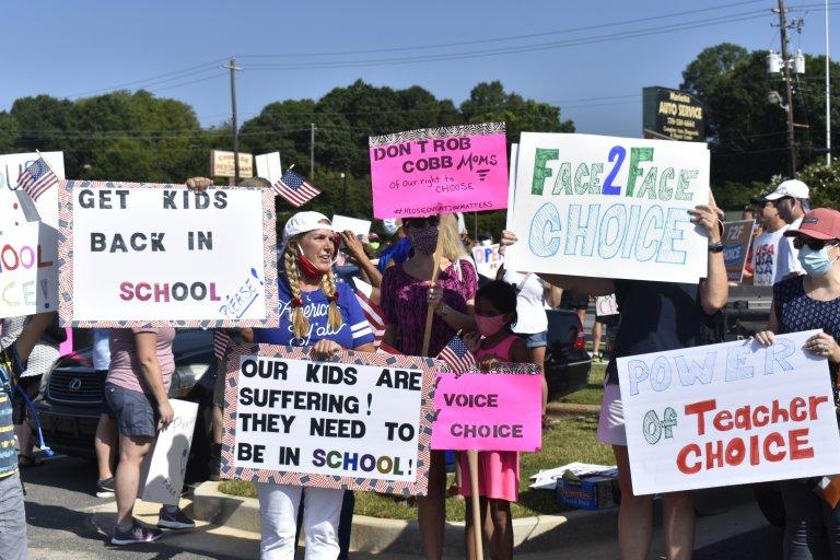 The fight over school reopenings continues as state and Paulding County officials face legal action over their safety measures. Over the summer, a group of Cobb parents organized protests over the district's virtual reopening.