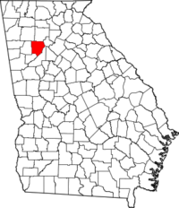 Map with Cobb County