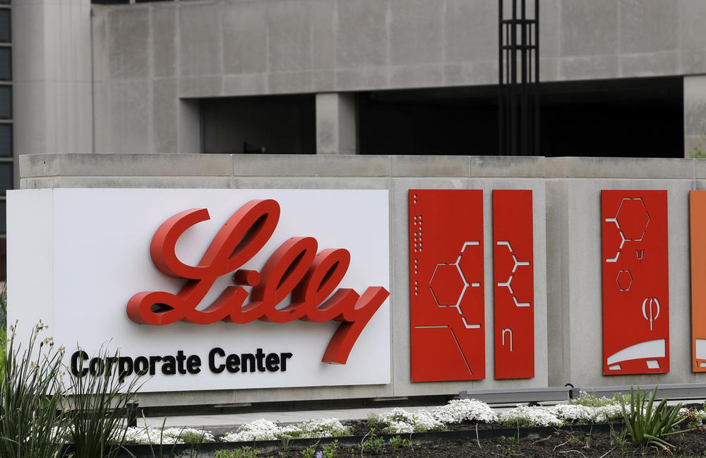 This April 26, 2017, file photo shows the Eli Lilly & Co. corporate headquarters in Indianapolis. 