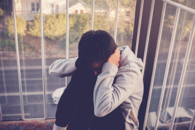 Teen with mental health challenges