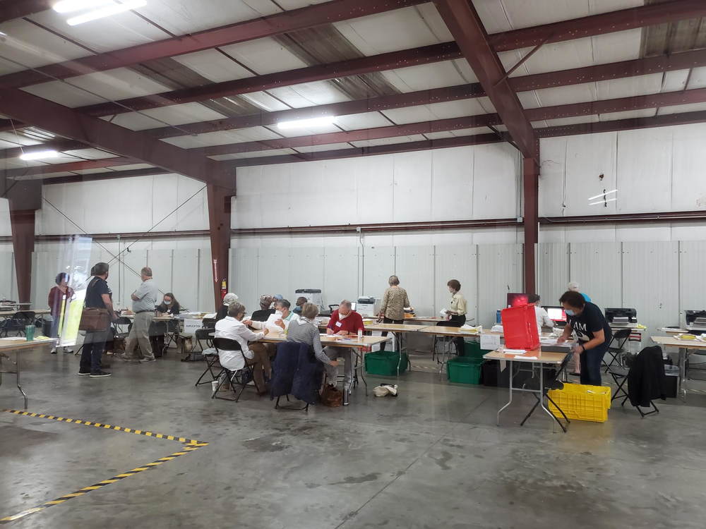 Savannah Board of Elections workers continued to count absentee ballots on Thursday, November 5, 2020