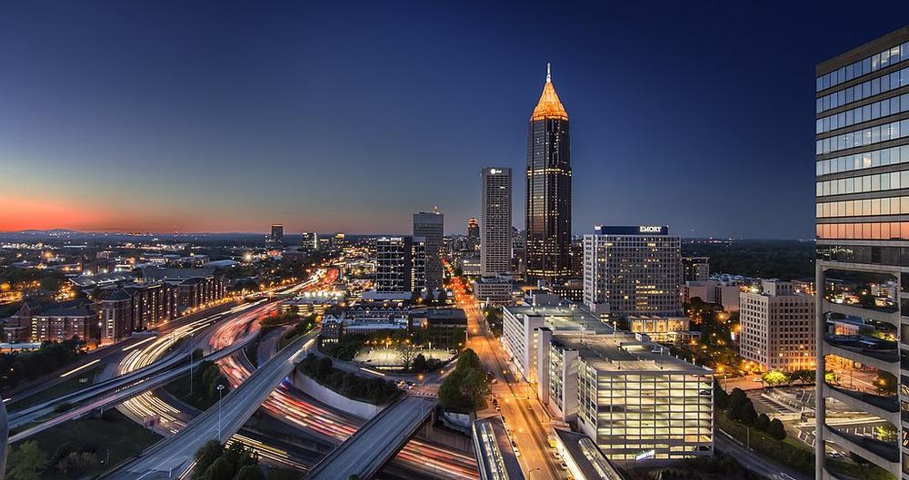 A picture of downtown Atlanta.