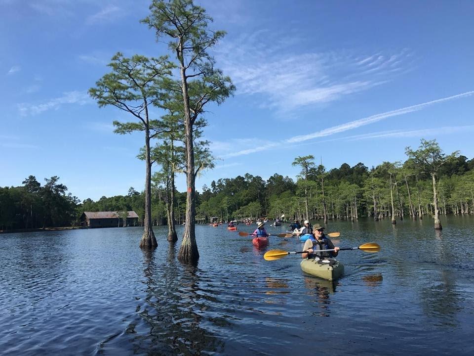 Paddlers on the Ogeechee River in Georgia