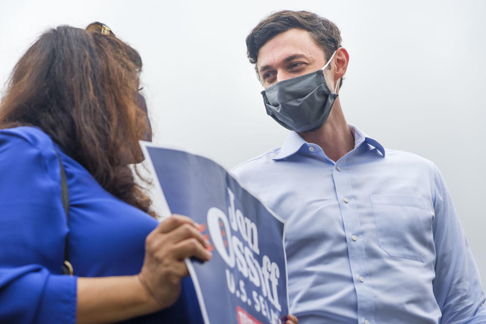 John Ossoff campaigning in Macon