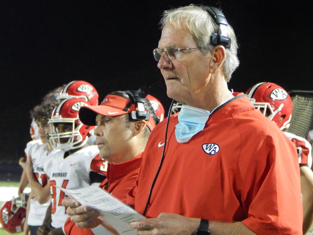 Woodward Academy coach John Hunt