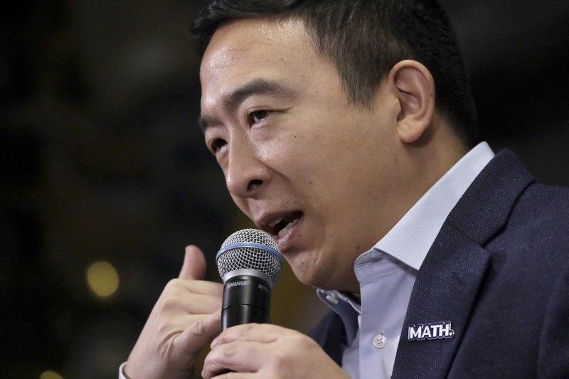 Andrew Yang on the campaign trail