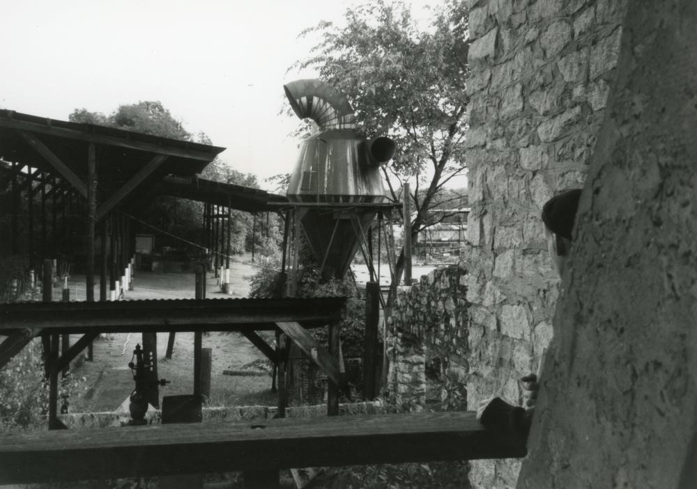 A photo of the DuPre Excelsior Mill in 1989, taken by Fugazi while on tour.