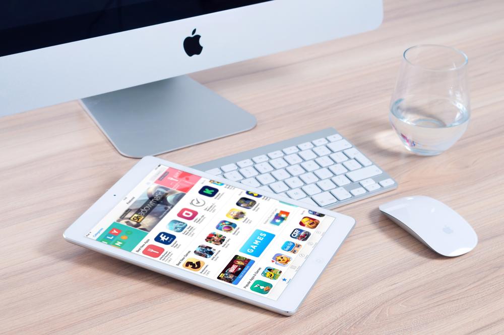 iPad with apps