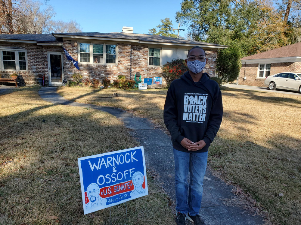 Savannah resident Dorian Hamilton, 18, voted in the Jan. 5 runoffs as a brand-new voter who was too young to cast a ballot in November's election.