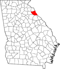 Elbert County on map