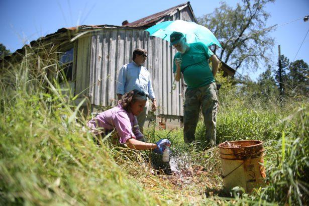 Testing wells in Monroe County