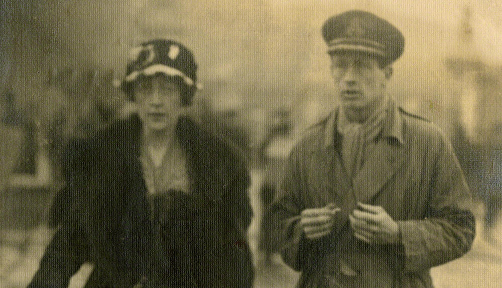 Agatha Christie with her first husband, Archie Christie