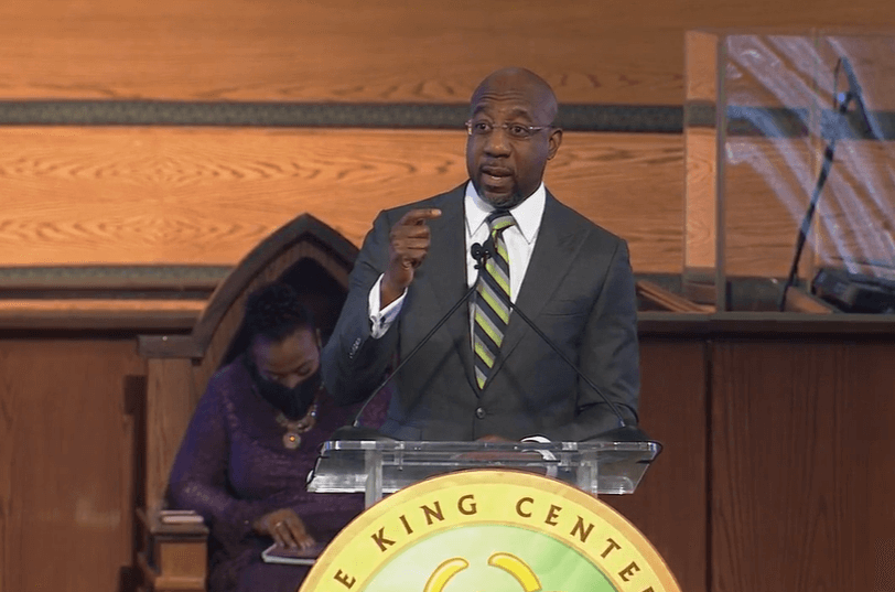 Pastor and Senator-elect Raphael Warnock said Monday that "if folks are essential workers, we ought to pay them an essential wage." 