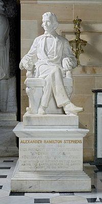Alexander Hamilton Stephens statue in the U.S. Capitol