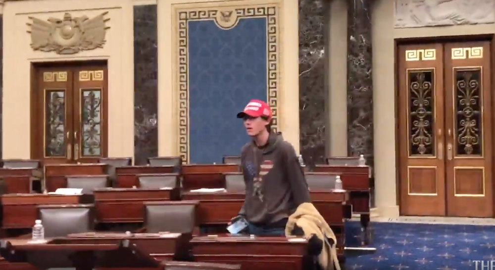 18-year-old Bruno Cua of Milton has been arrested on charges of allegedly breaching the U.S. Senate floor in the Jan. 6 attack on the Capitol.