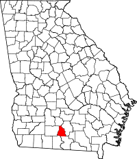 Map showing location of Cook County
