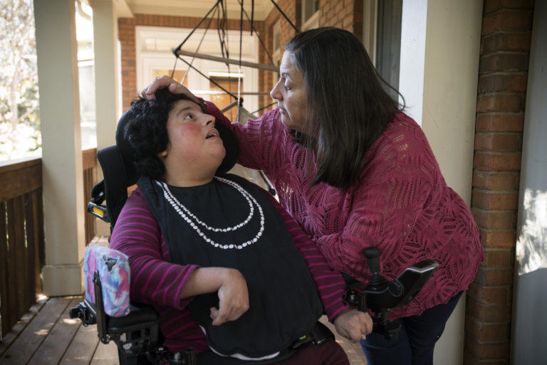 Shelly Dollar with her daughter Gabby