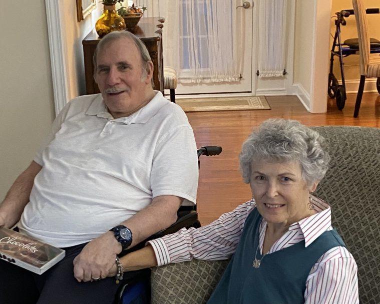 Gail and Tom Manter in their home.