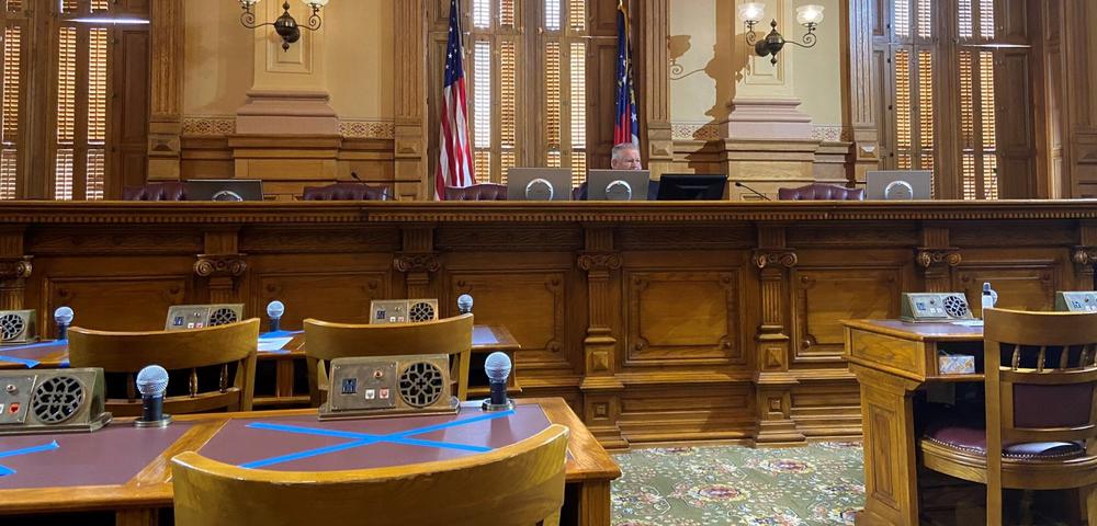 A file photo from inside the state General Assembly.