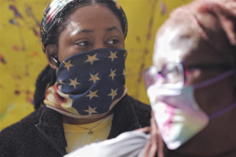 Voters waited about 40 minutes in line at a polling center in Warner Robins on Nov. 3, 2020.