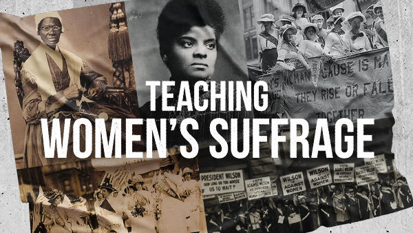 Teaching Women's Suffrage banner