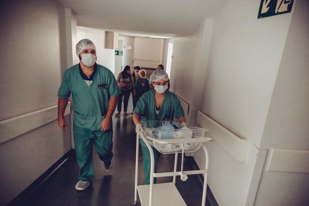 Baby in hospital