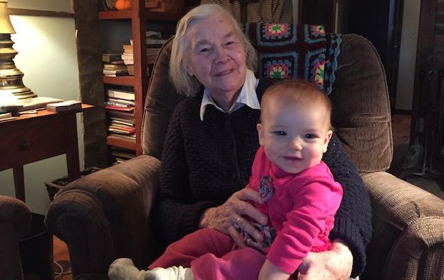 Patsy with her great-granddaughter, Emma Turcotte