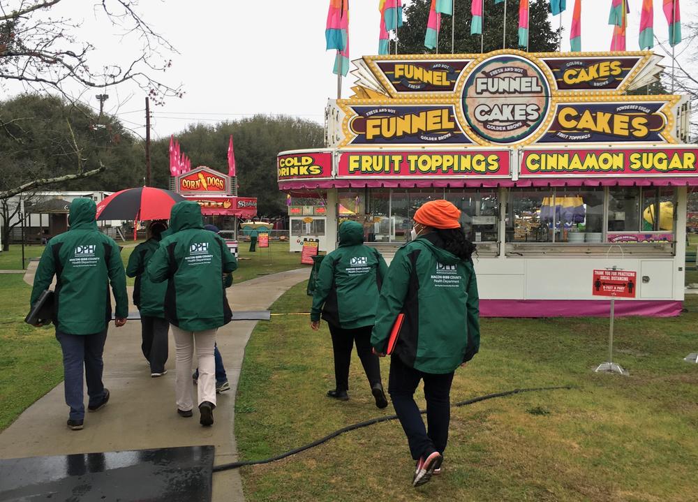 Health inspectors at Cherry Blossom Festival