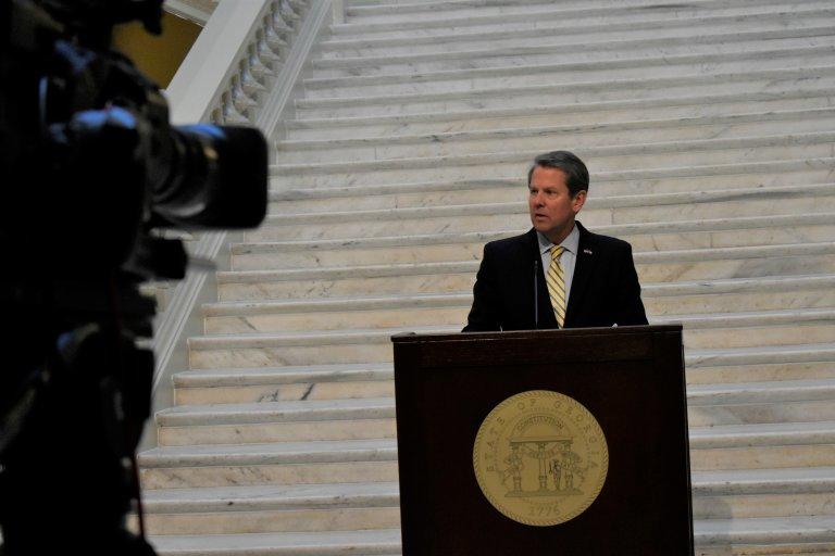 Gov. Brian Kemp at State Capitol