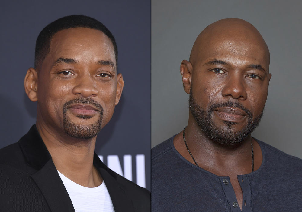 A side by side picture of Will Smith and director Antoine Fuqua.