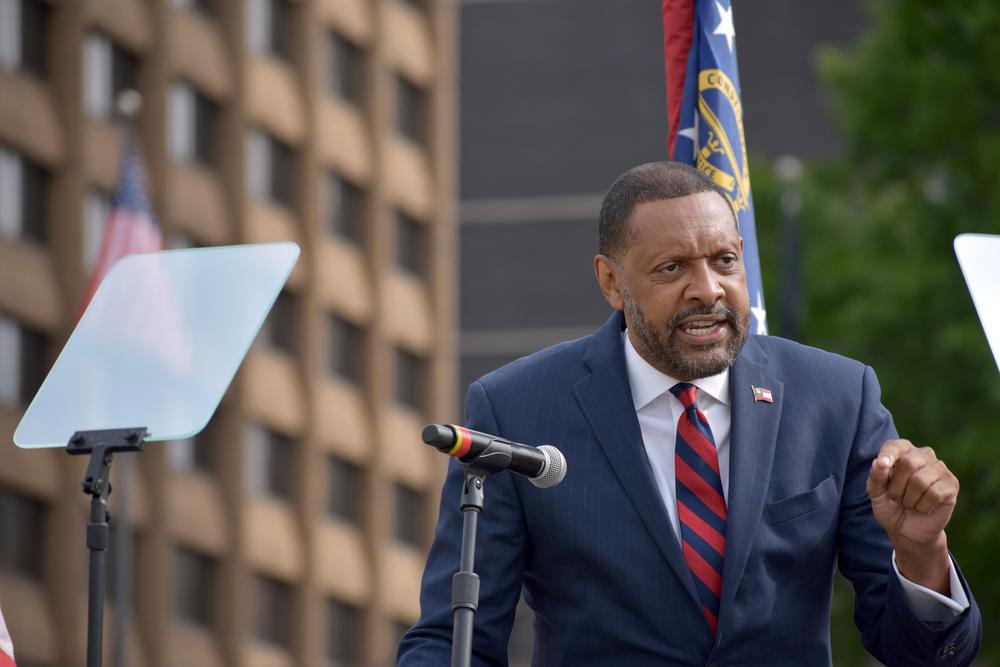 Former Democratic lawmaker Vernon Jones announced a run against Gov. Brian Kemp in the 2022 GOP gubernatorial primary.