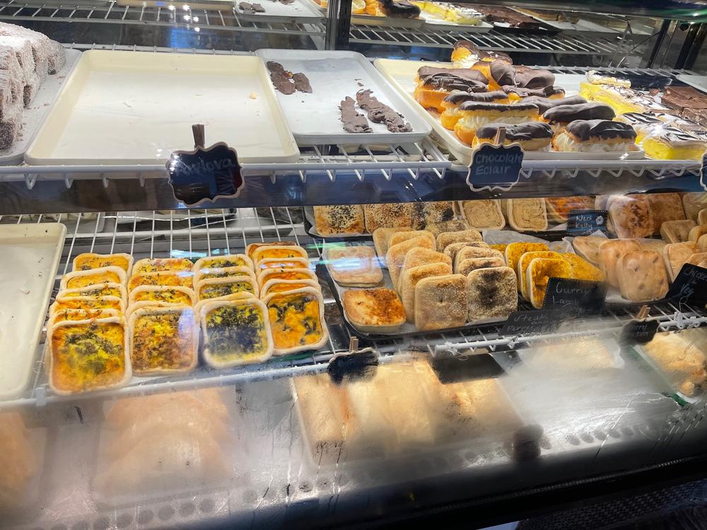 Pastry and Pie case at Australian Bakery Cafe