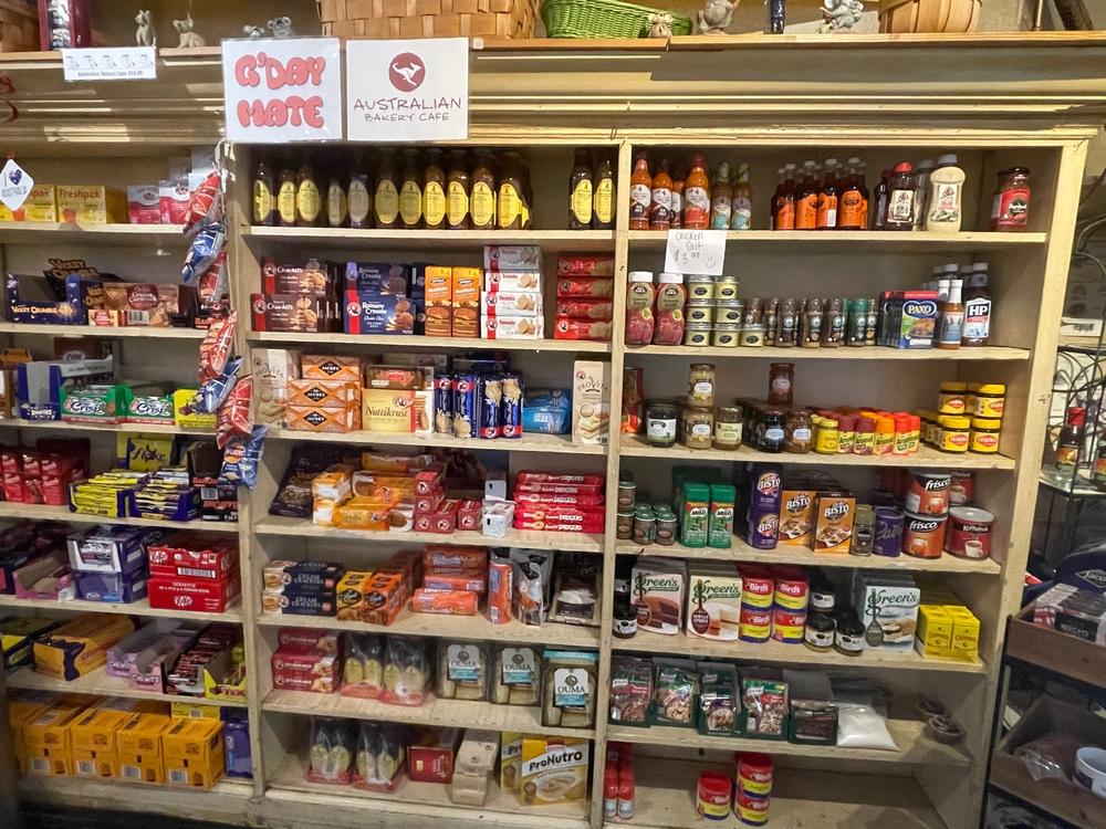 Grocery items at Australian Bakery Cafe