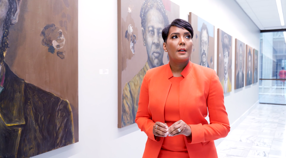 A screenshot from the video in which Atlanta Mayor Keisha Lance Bottoms announced that she would not be seeking reelection.