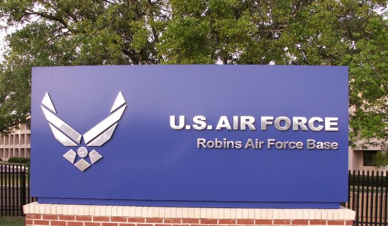 Robins Air Force Base sign