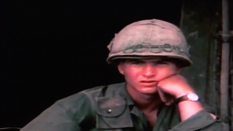 A young soldier in Vietnam.