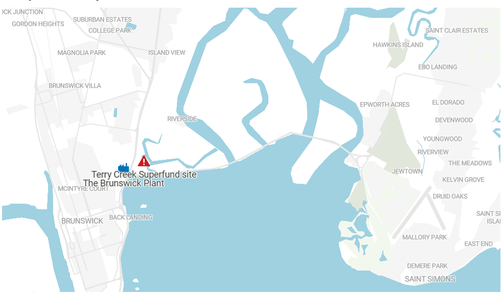 Map of Brunswick site