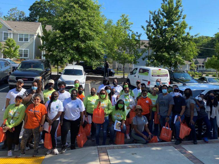 On a Saturday morning, dozens of volunteers handed out leaflets, telling residents of the mostly Black community about the EPA’s free lead testing of soil, and urging them to get children tested for poisoning.