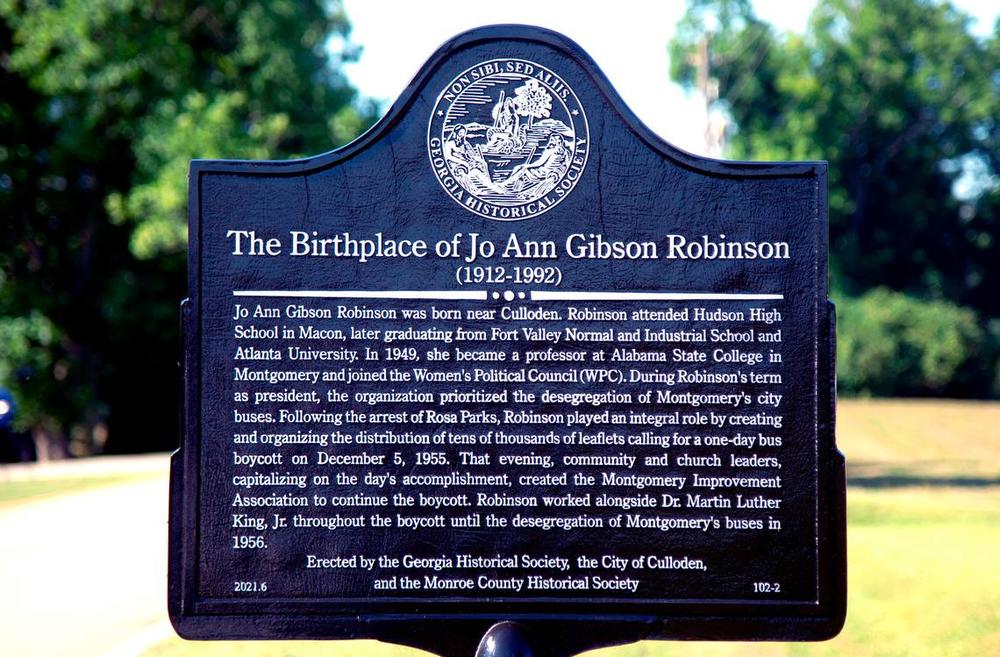 Jo Ann Gibson Robinson historical marker