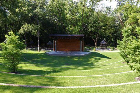 The pavilion at the museum contains the Edenfield Stage and five aviaries that will be used to house birds of prey as the exhibit expands. 