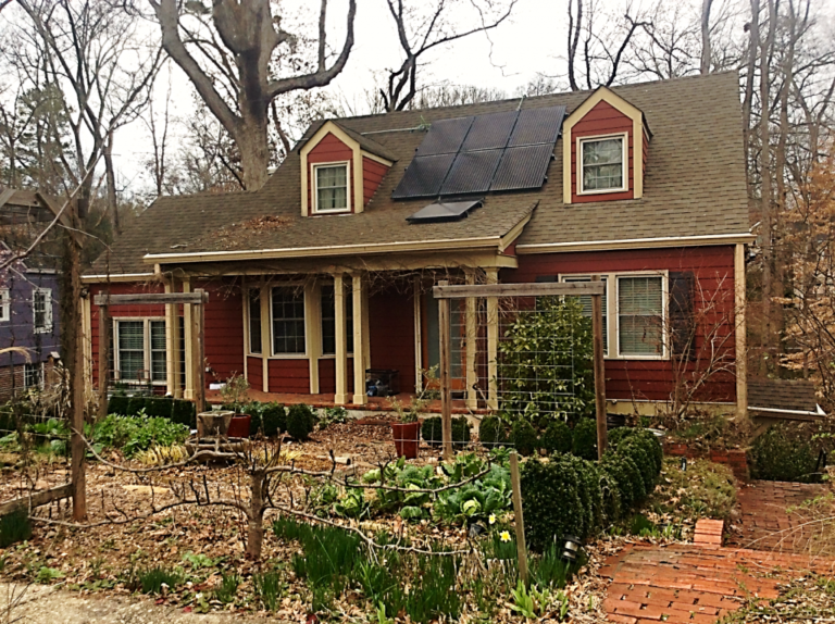 House with solar panels
