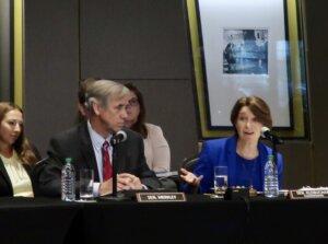 U.S. Sen. Amy Klobuchar called Georgia ground zero for restrictive voting laws during a Monday voting law hearing hosted by the Senate Rules and Administration in Atlanta. The hearing came in response to state Republican’s passing new voting rules that have led to Congressional Democrats pressing for new federal standards.