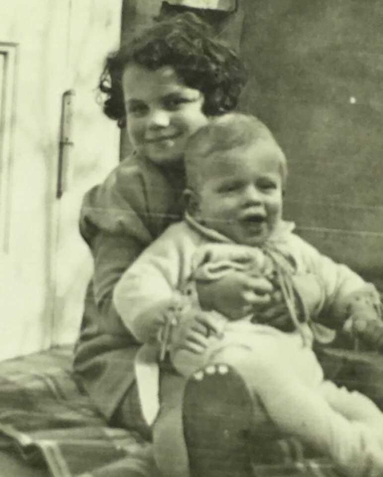 Inge Marx Robbins and Albert Marx, who fled with their parents Paula Hartstein Marx and Hugh Marx to the United States from Germany in 1938, one week before Kristallnacht. Courtesy: Alli Allen