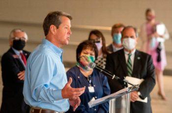  Gov. Brian Kemp tweeted Wednesday that Georgia “will not lock down or impose statewide mask mandates.